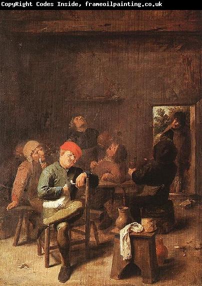 Adriaen Brouwer Peasants Smoking and Drinking